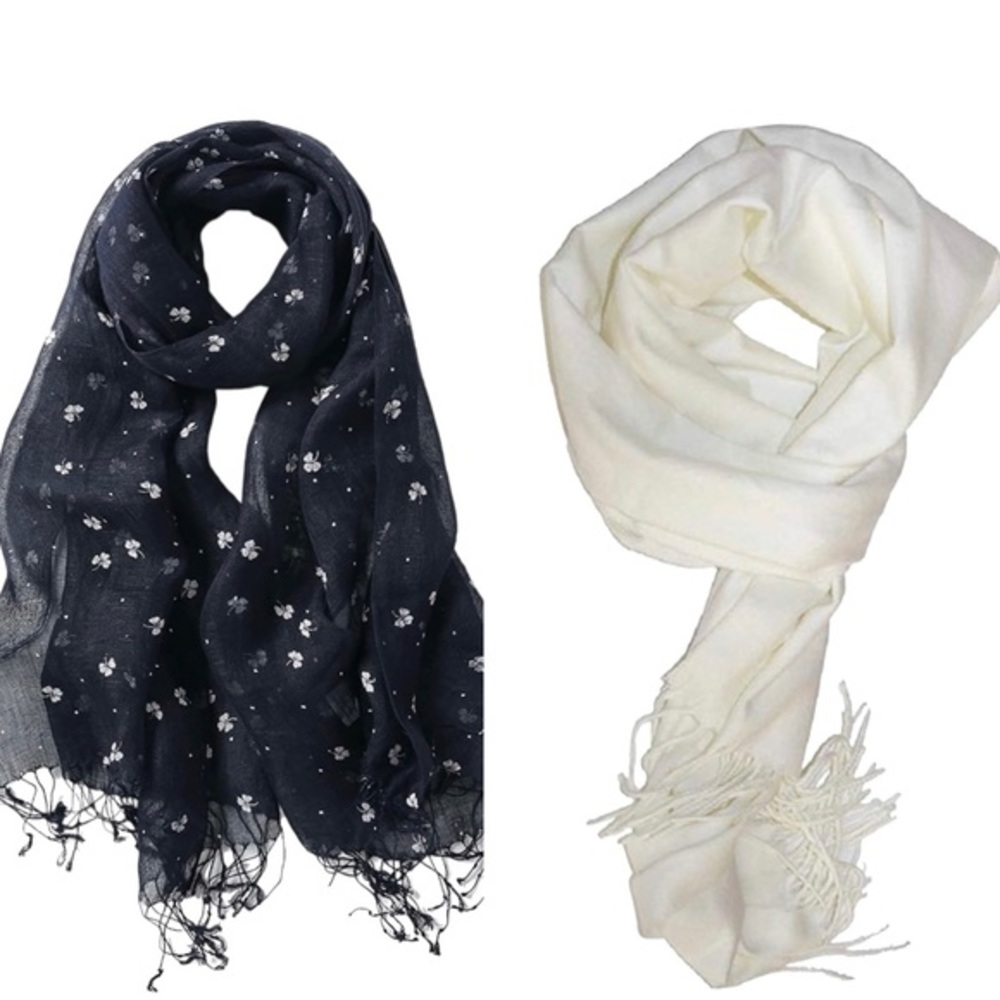 Jeelow Lightweight Summer Scarf/Shawl Wrap Linen Feel Scarves For Men And Women